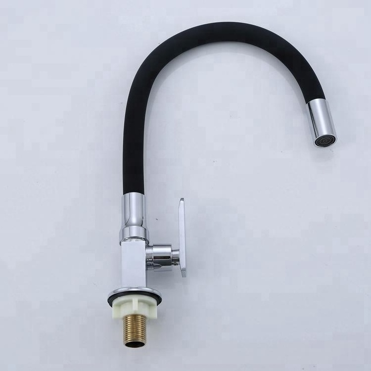 Single cold flexible kitchen faucet with pull out sprayer sanitary ware china