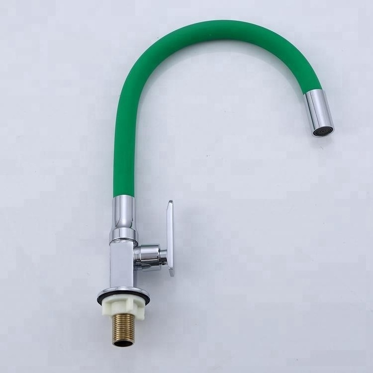 Single cold flexible kitchen faucet with pull out sprayer sanitary ware china