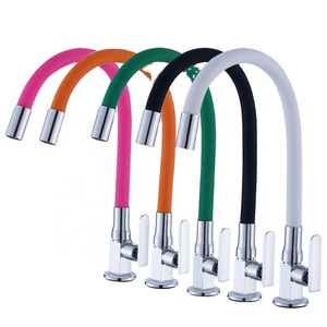 Single cold flexible kitchen faucet with pull out sprayer sanitary ware china