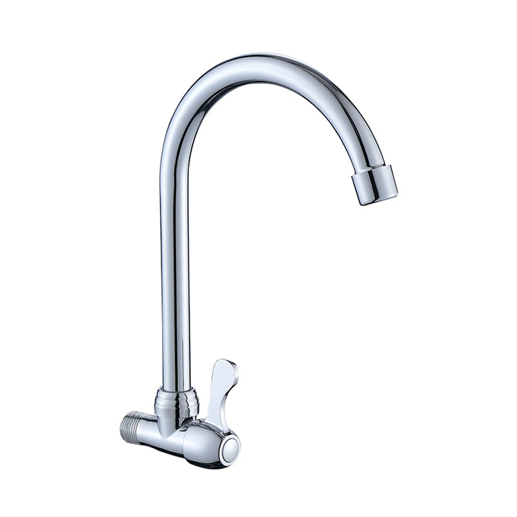 Jooka Modern Style Long Neck Pull Down Kitchen Sink Faucet