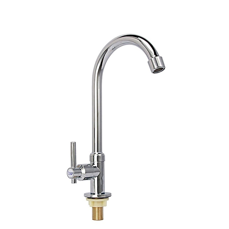 Jooka Goose Neck Chrome Surface Finishing Kitchen Faucet