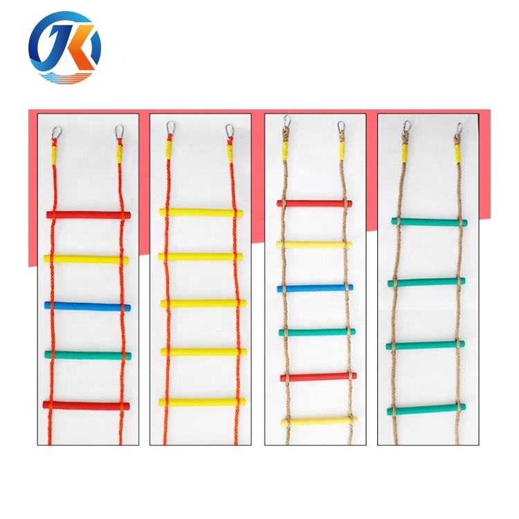 Custom swing sets safety climbing rope ladder for kids