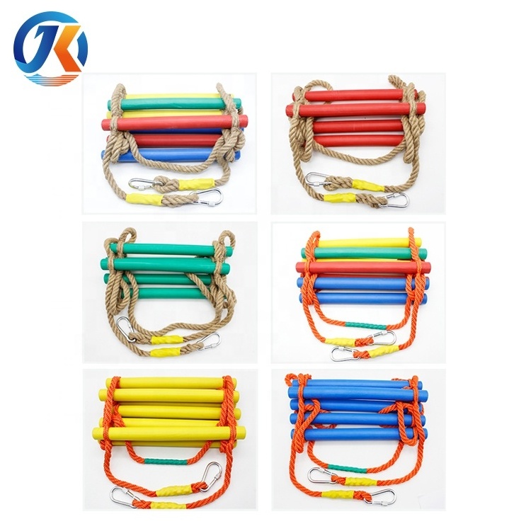 Custom swing sets safety climbing rope ladder for kids