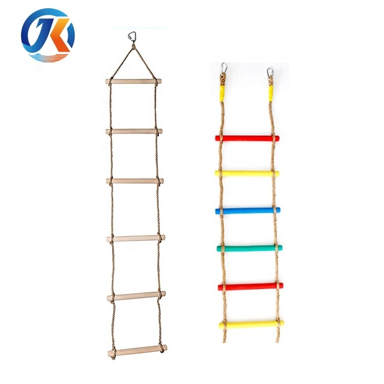 Custom swing sets safety climbing rope ladder for kids