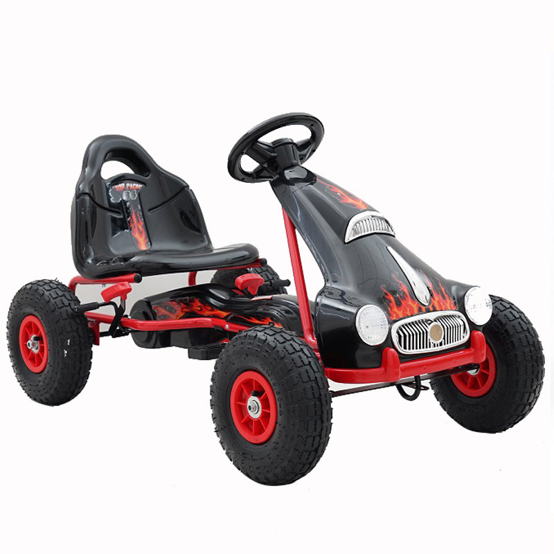 Hot Pedal Go Cart Ride On Car Kids Children 4 wheel cart with air wheel