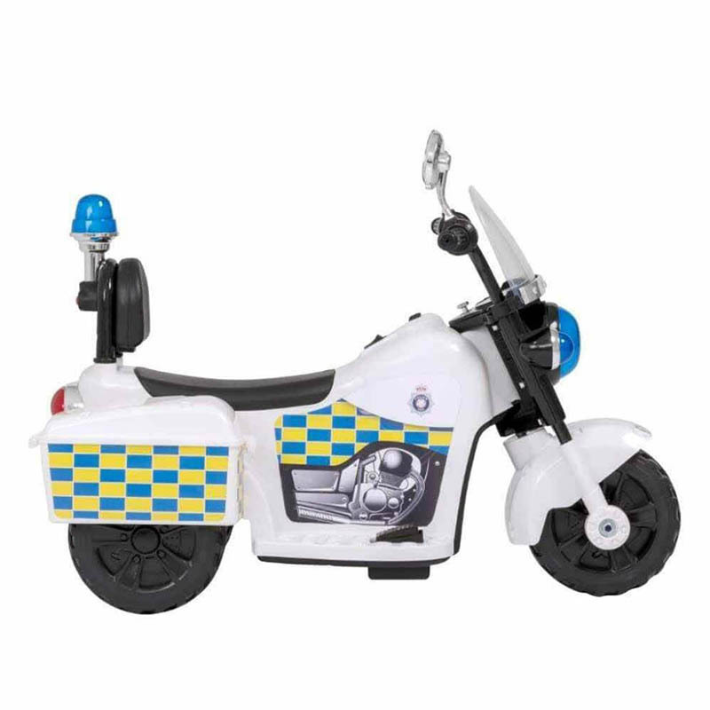 Kids Electric Motorbike Ride On Police Bike 6V Battery Powered Vehicle 2 Years