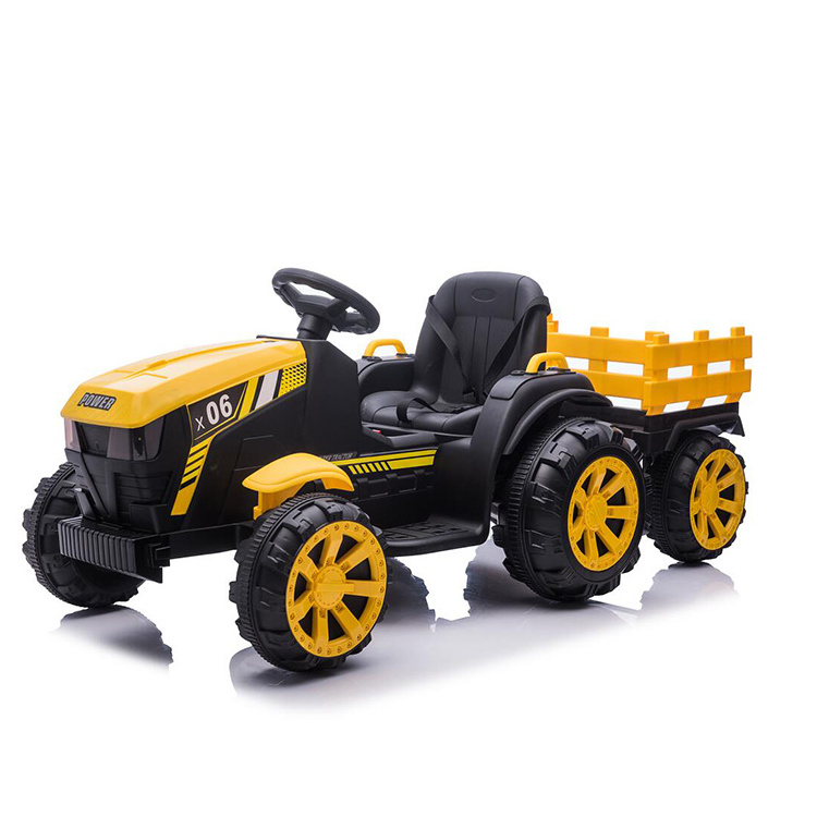 New Arrival 12V Children Electric car Tractor Ride on Kids Electric toy with trailer