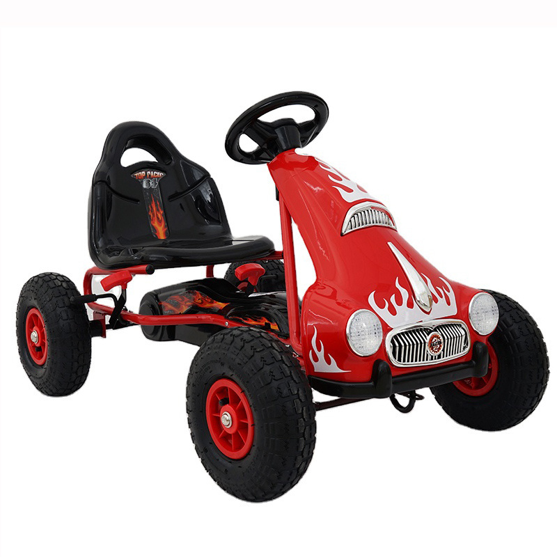 Hot Pedal Go Cart Ride On Car Kids Children 4 wheel cart with air wheel