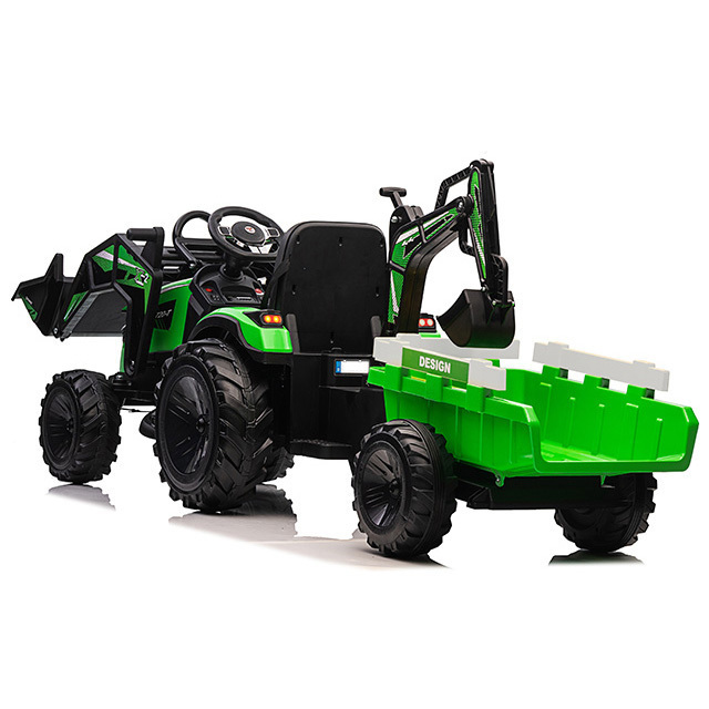 New Arrival 24V Children Electric Tractor Ride on Kids Electric excavator with shovel bucket