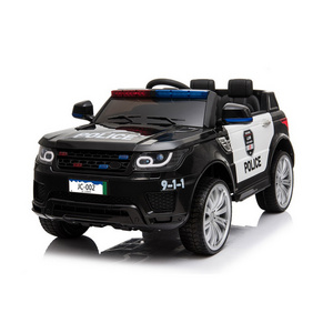 Kids police toy car ride on police car with remote control