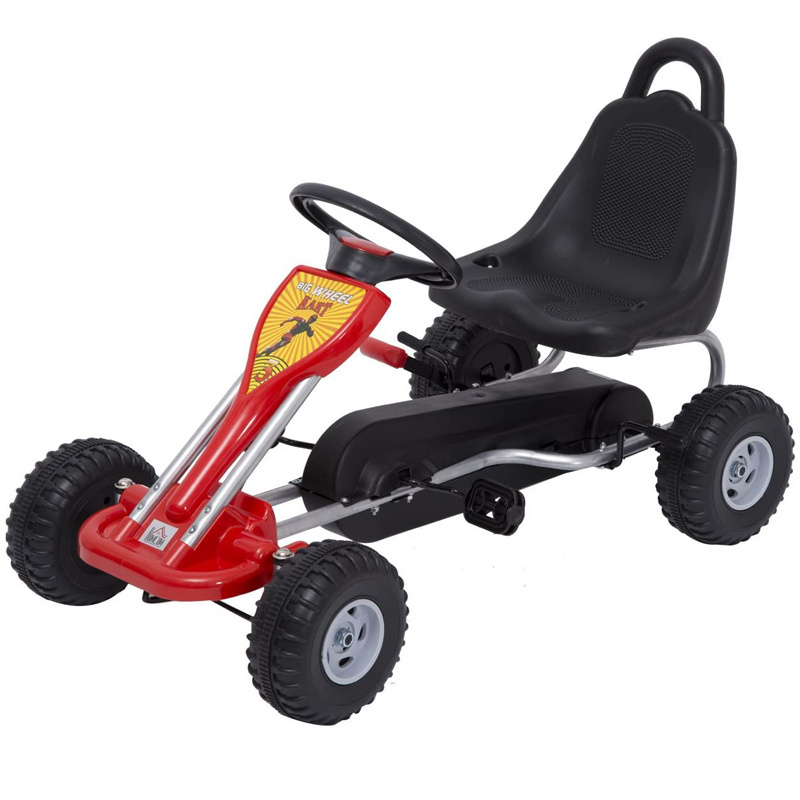 3-8 Years Old Children Pedal Go Kart with Hand Brake Exercise Training Four Rounds kids pedal go kart