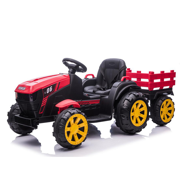 New Arrival 12V Children Electric car Tractor Ride on Kids Electric toy with trailer