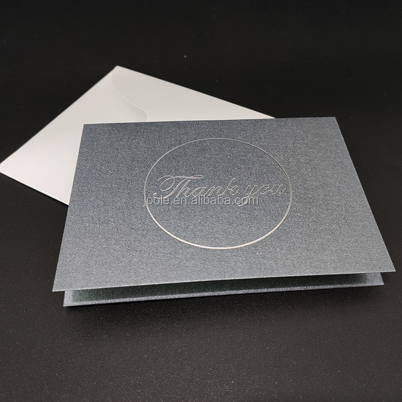 luxury Gold Foil Letterpress Business Gift card/Custom printing new design thank you card with envelope packaging