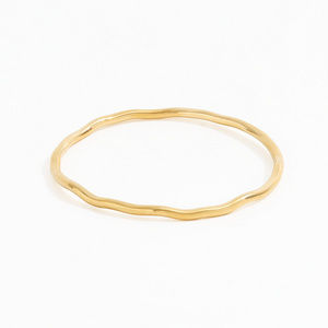 Joolim High Quality Stainless Steel Trendy Jewelry PVD Gold Plated Irregular Bracelet Chain Wholesale New Feature JEWELRY