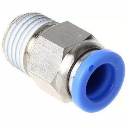 China Push In Fitting Quick One Touch Pneumatic Cylinders Pc Push-In Air Connector Metal Fitting Gas