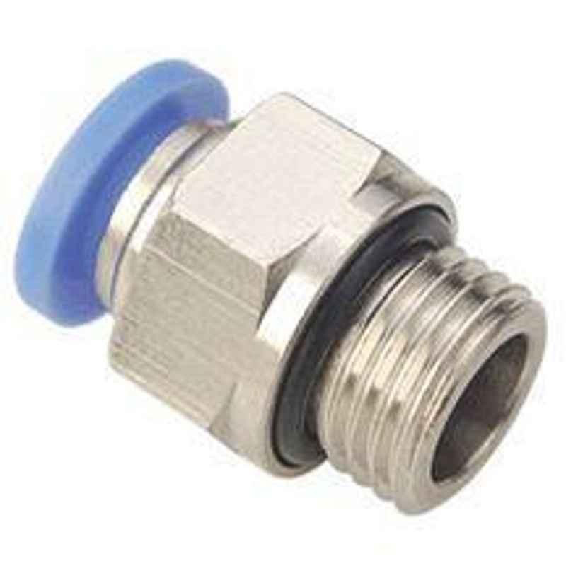 China Push In Fitting Quick One Touch Pneumatic Cylinders Pc Push-In Air Connector Metal Fitting Gas