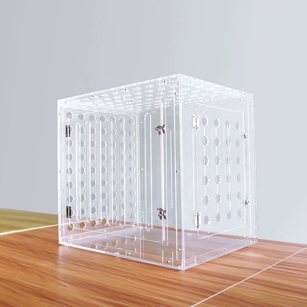 Breathable Breeding Cage Solid Acrylic Dogs acrylic dog cage