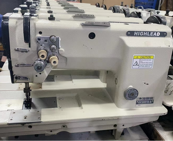 HEAVY DUTY TOP AND BOTTOM FEED WALKING FOOT USED JAPAN LOCKSTITCH SEWING MACHINE JUKIS 1181N WALKING FOOT SEWING MACHINE