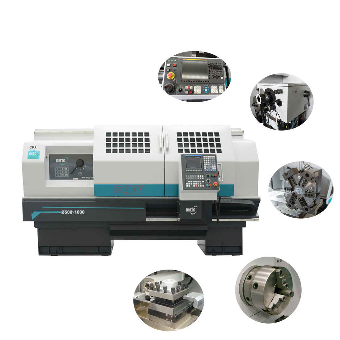 China Small Flat Bed Cnc Lathe Machine With X-Y axis