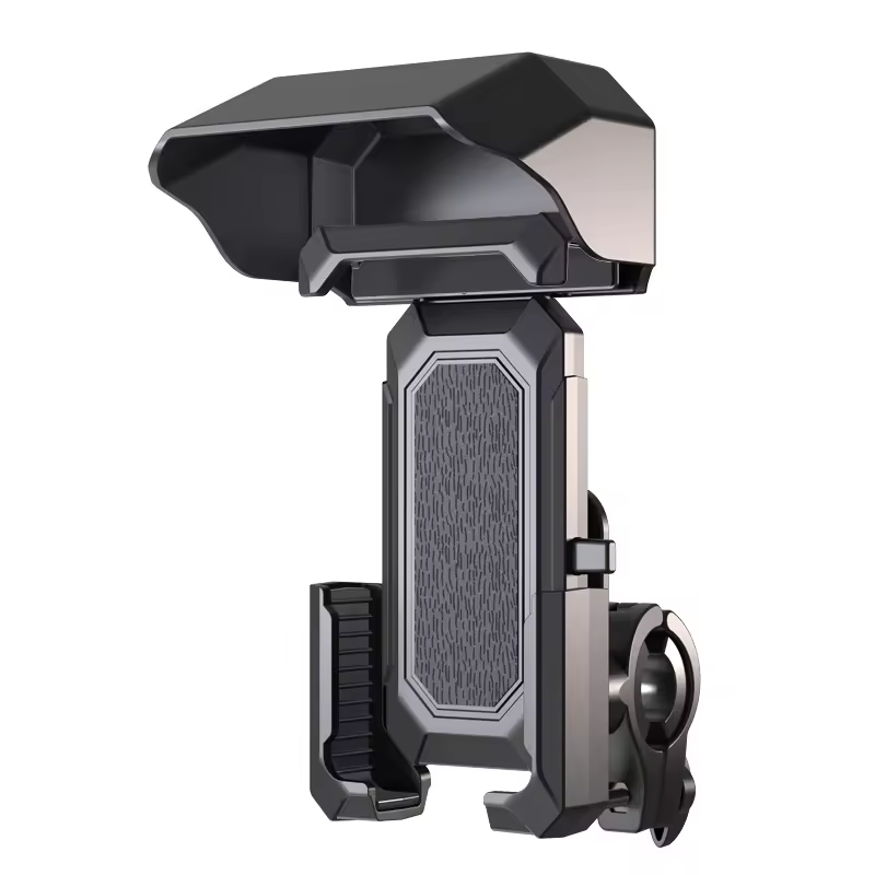 Waterproof Sunshade Motorcycle Phone Holder, Usb Charger One-Handed Fashion Canopy Shading Usb Motorcycle Phone Mount