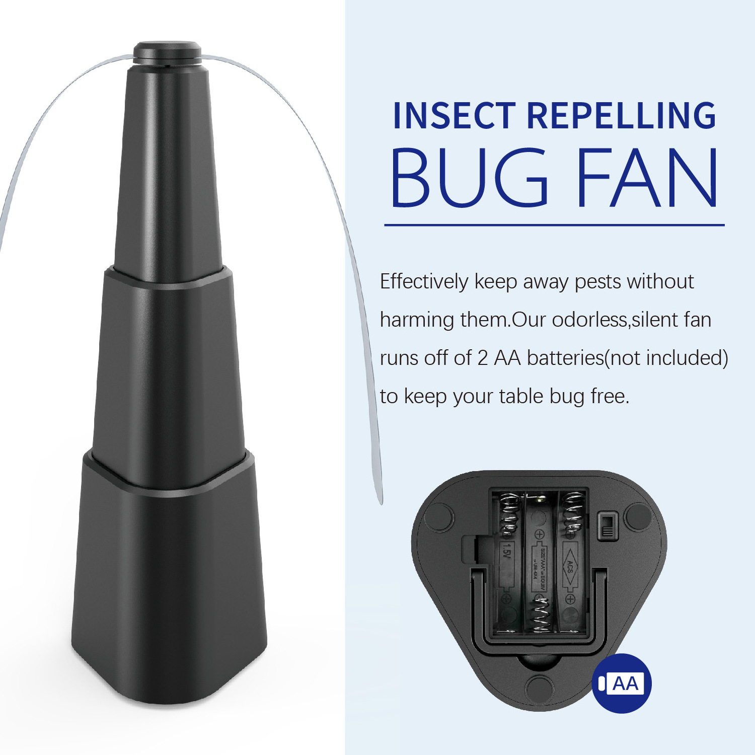 Mosquito Pest Bugs Repellent Fan USB Charging Food Protector Desk Fan Outdoor Kitchen Fruit Summer Insect Fly Bugs Repellent Fan