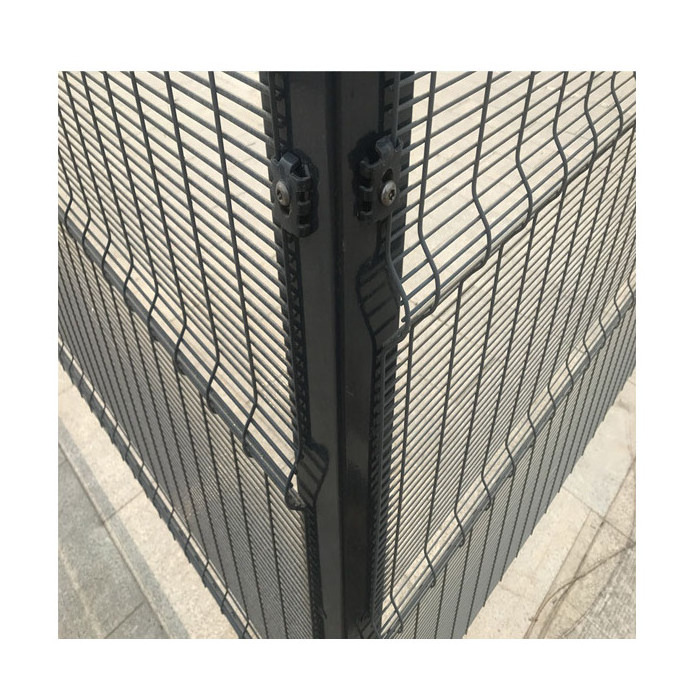 cheap durable 358 anti climb fencing panel clearview fence black 358 anti climb 358 fence with hardware