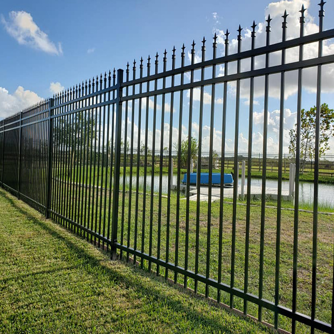 Hot Sale Waterproof  steel fence 6 ft  fancy china stainless steel fence  steel outdoor fence panel