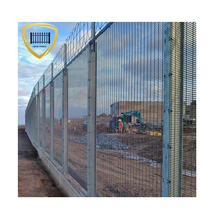 High Security Powder Coated anti climb fence ipoh anti climb fence concertina wire house security fence anti climb