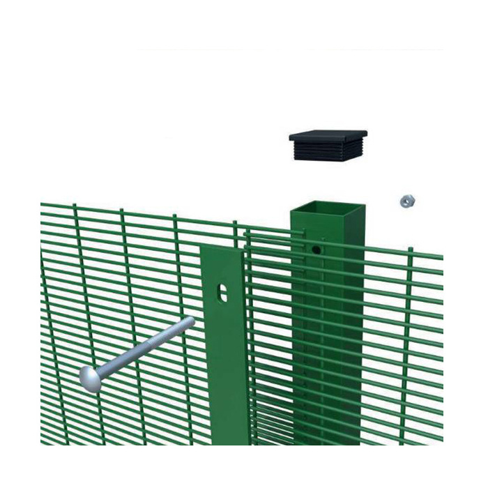 High Security hot selling galvanized security fence 358 anti climb y post 358 mesh fence netting perimeter for parks