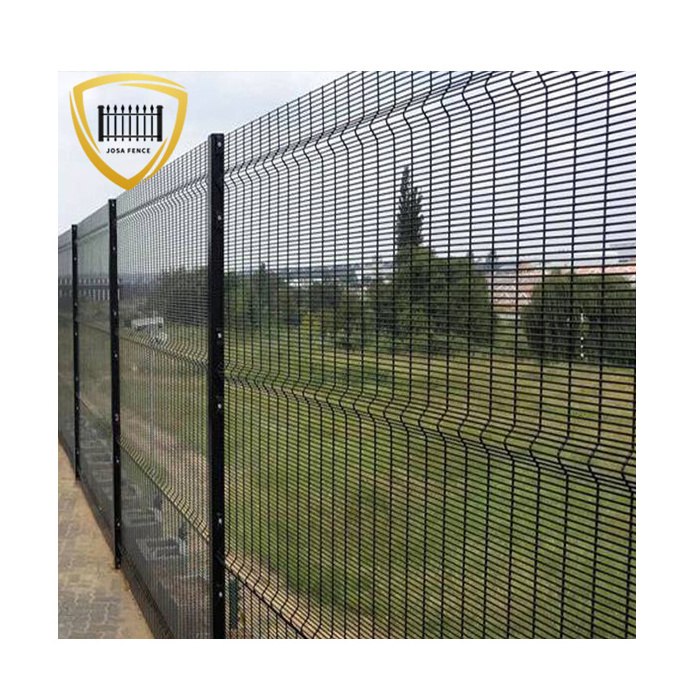 High Security hot selling galvanized security fence 358 anti climb y post 358 mesh fence netting perimeter for parks