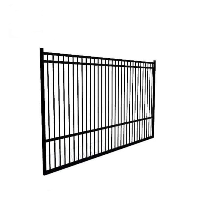 Hot sale black aluminum fence channels black fence panels outdoor black plastic barrier fence