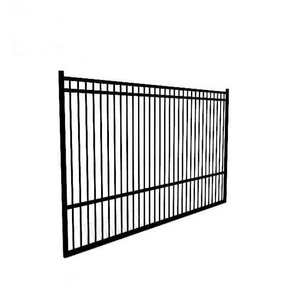 Hot sale black aluminum fence channels black fence panels outdoor black plastic barrier fence