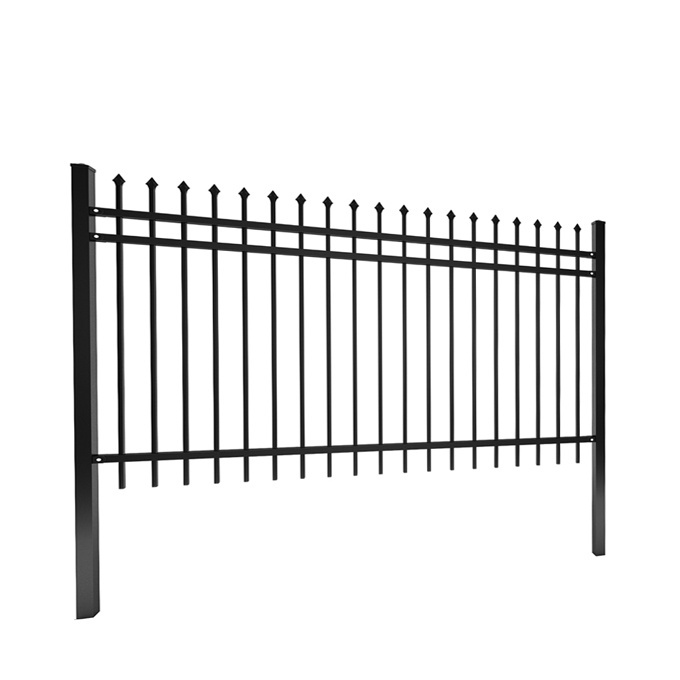 6ft/7ft/8ft wrought iron fence with spear top flat brazil wrought iron fence antique wrought iron fencing