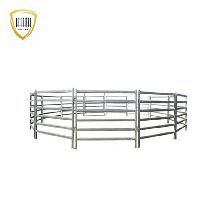 Quality guarantee sturdy and durable side panel of livestock trailer 12 ft horse round pen and livestock corral panels