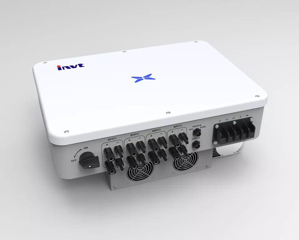 Three Phase On-Grid Solar Inverter and INVT 2MPP Trackers 3kW to 15kW Grid-tied with Safety Input and Output for Solar System