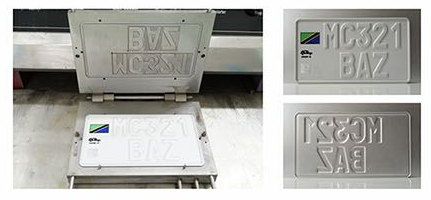 Hydraulic Custom Metal Aluminum Car License Number Letter Plate Press Embossing Making Machine