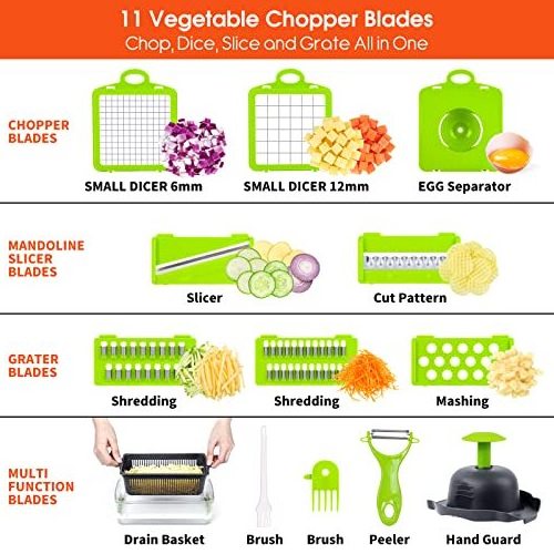 Kitchen Multi 15 In 1 Manual Mandoline Fruit Cutter Onion Dicer Veggie Slicer Multi-Functional Vegetable Chopper