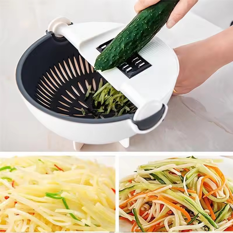 Multifunction Kitchen All-in-One Colander Grater Accessories Salad Magic Fruit Slicer Cutter Machine Vegetable Chopper tool