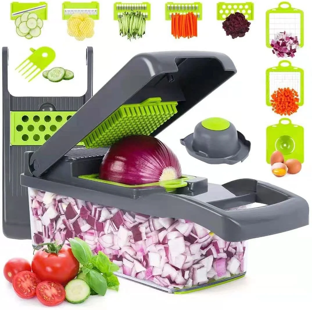 Multifunctional Vegetable Cutter Slicer Fruit Peeler Grater Kitchen Accessories Basket Vegetable Slicer