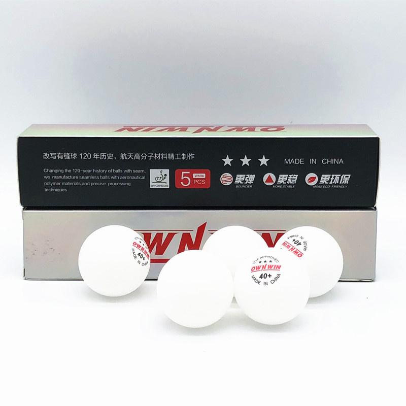 Hot sales Professional  OWNWIN 3 Star Match PingPong Ball Table Tennis Balls