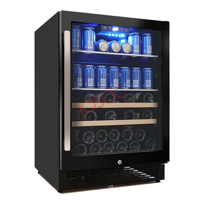 Josoo 24-Inch Wine Cellar Refrigerator Domestic Wine Temperature Cabinet Cooler System with Lock and Key