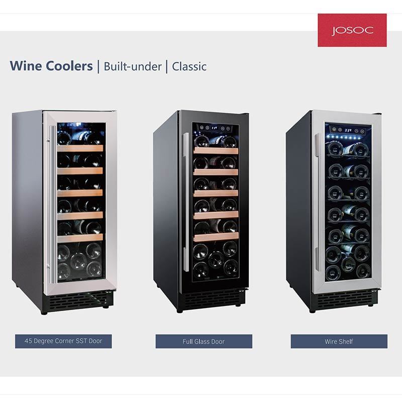 Stainless Steel Door Mini Wine Refrigerator Professional Single Zone Built-In Wine Cabinet from China Factory Supplier