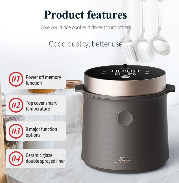 Smart Drum Electric rice cooker Multi Function cookers 1.2L Mini Rice Cooker less sugar