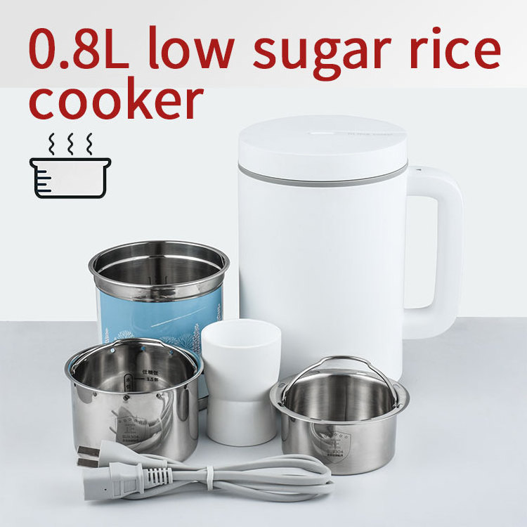 2024 Chinese Oem New Home Appliances Multipurpose 0.8L Ih Induction Rice Cooker Low Sugar Mini Cooking Congee Soup Noodles