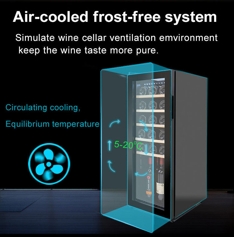 High Quality Competitive Price Skinny Can Cooler Wine & Beverage Coolers Showcase Fridge Ice Cellars Cooling System