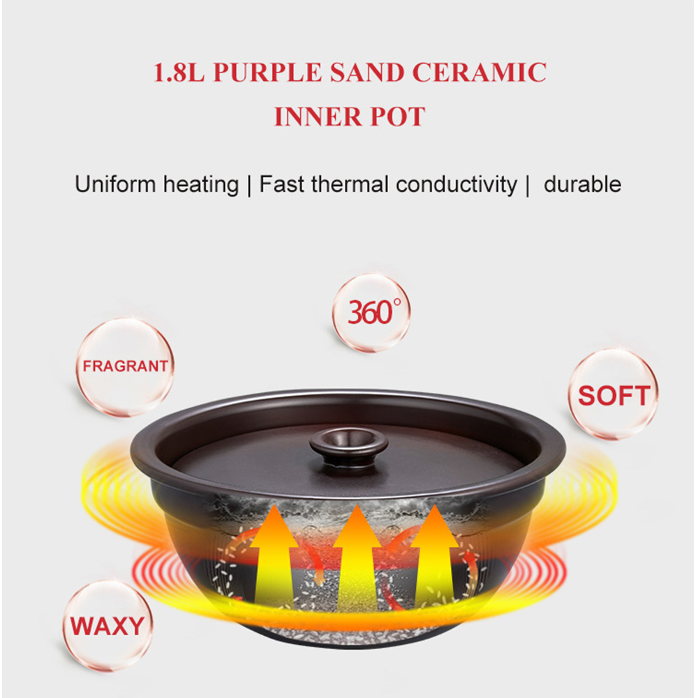 Home Cooking Restaurant Rice Cooker Korea Ceramic Crock Pot Express Multi Rice Cooker With Ceramic Inner Pot