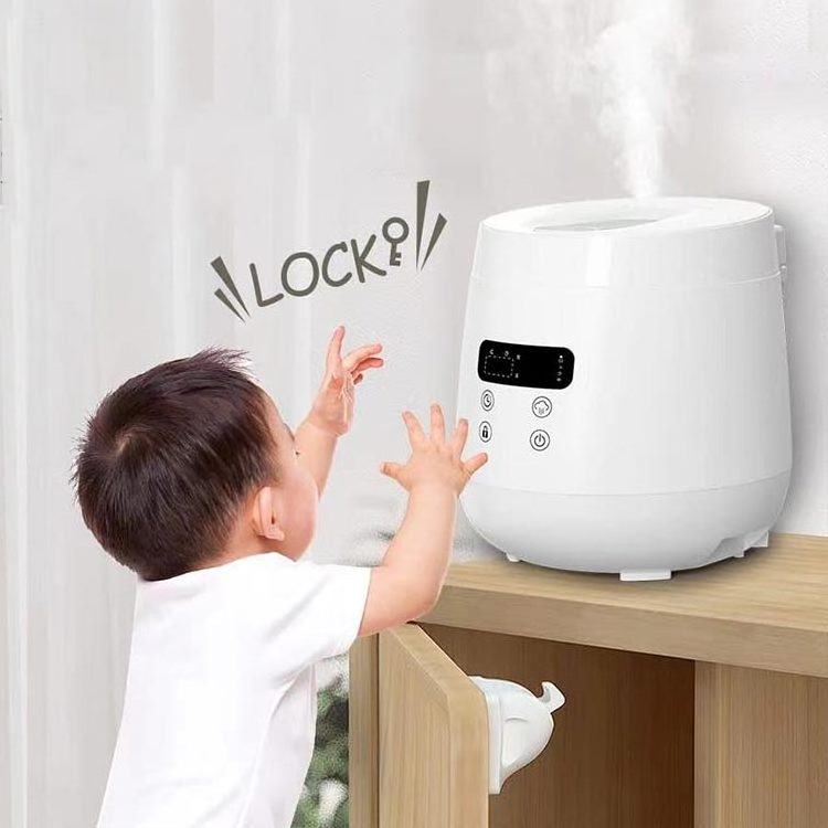 Korea warm mist air ss humidificador stainless steel humildifier heating sterilizer top fill humidifier steam for bedroom