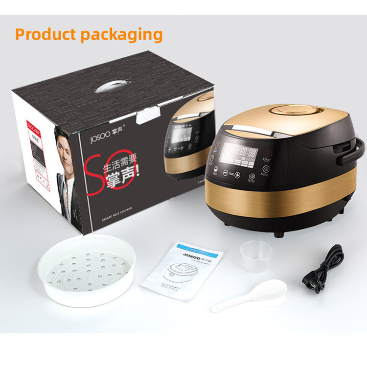 Josoo brand kitchen appliance stainless steel electric steam cooker food steam rice cooker mini