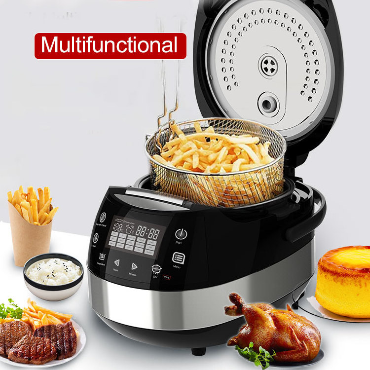 OEM Classic 5L 6cup Stainless steel multi digital novel black electric rice cooker price