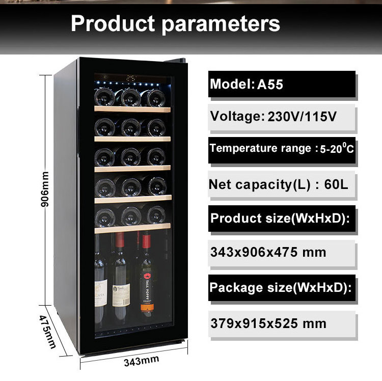 High Quality Competitive Price Skinny Can Cooler Wine & Beverage Coolers Showcase Fridge Ice Cellars Cooling System